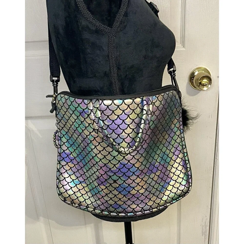 Iridescent Mermaid Scale Laptop Messenger Carrying Bag/Sleeve 11X15